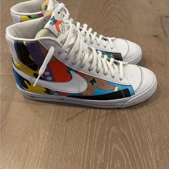 Nike Blazer Mid 77 Flyleather Ruohan Wang Sneakers 11 w/ Box - Picture 2 of 5